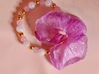 Pulsera Orquídea Natural Artesanal