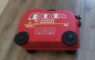 Maleta correpasillos infantil bomberos