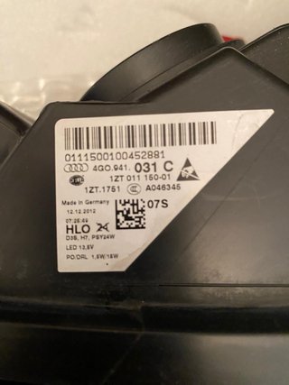 Faro Delantero Izquierdo Audi A6 C7