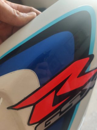 Carenado Lateral Suzuki GSXR K7 Blanco/Azul