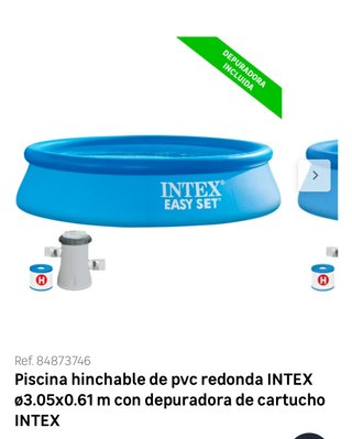 Piscina Hinchable Intex Redonda Poco Uso