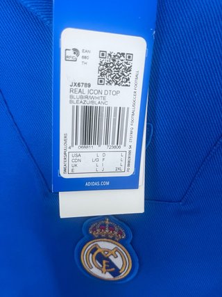 Sudadera Real Madrid Adidas Azul Talla M