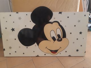 Cabecero de cama infantil Mickey Mouse, hecho a ma