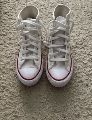 Converse plataforma blancas