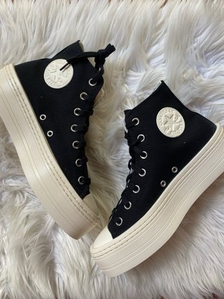 Converse Platform Nere Bianche