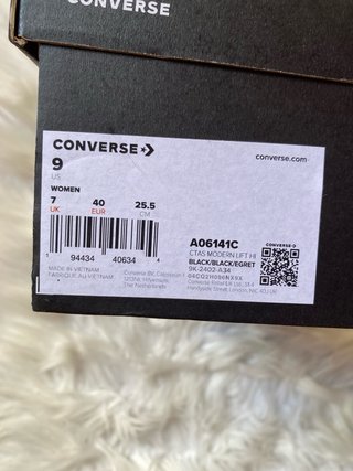 Converse Platform Nere Bianche