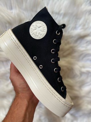 Converse Platform Nere Bianche