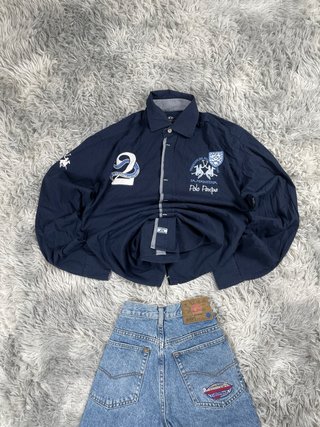Camisa La Martina Azul Vintage