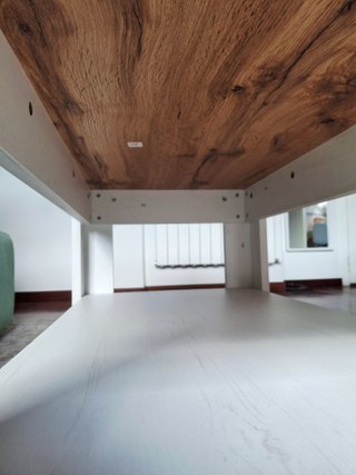 Mesa centro 60x110 Roble/Blanco Seminueva