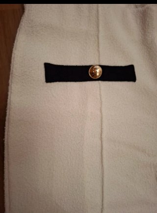 Pantalón Zara Blanco Ancho