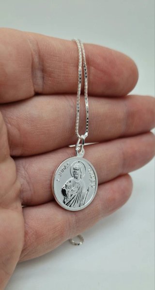 MEDALLA SAN JUDAS TADEO Y CADENA