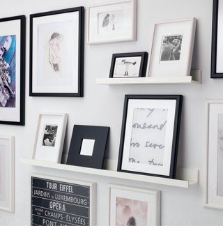 Estante pared para marcos o libros Ikea blanco