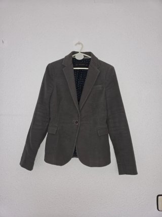 Americana Zara gruesa suave gris