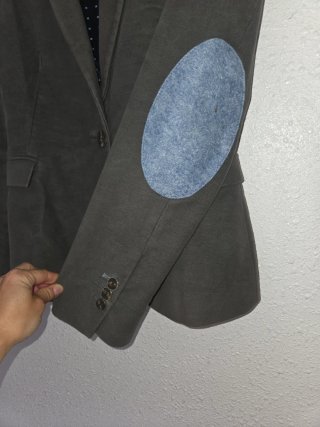 Americana Zara gruesa suave gris