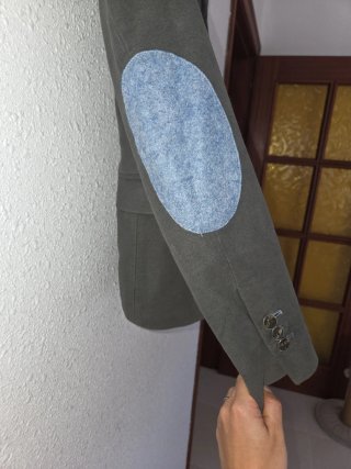 Americana Zara gruesa suave gris