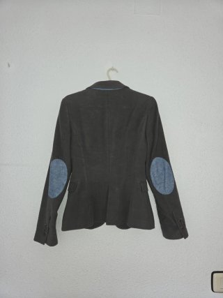Americana Zara gruesa suave gris