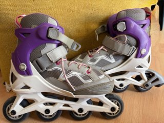 Patines Oxelo Roller Fit 3 Junior Morado