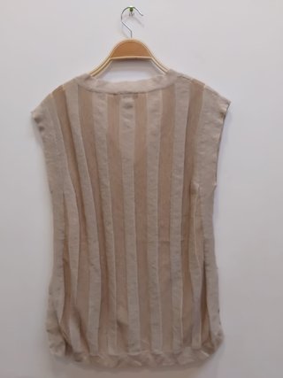 Conjunto de dos piezas beige y marrón