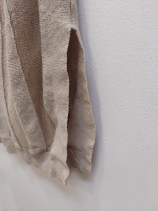Conjunto de dos piezas beige y marrón