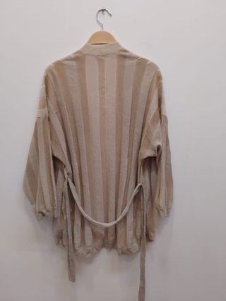 Conjunto de dos piezas beige y marrón