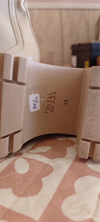 Botines Chelsea Zara Beige Talla 39