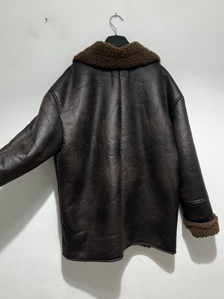 Chaqueta efecto piel forrada M