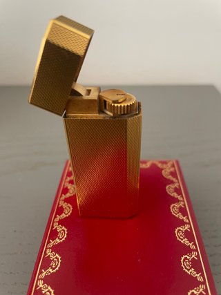 Accendino Cartier Must Vintage Placcato Oro