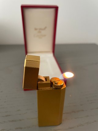 Accendino Cartier Must Vintage Placcato Oro