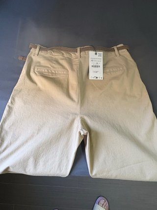 Pantalón Zara Beige Mujer
