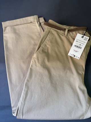 Pantalón Zara Beige Mujer