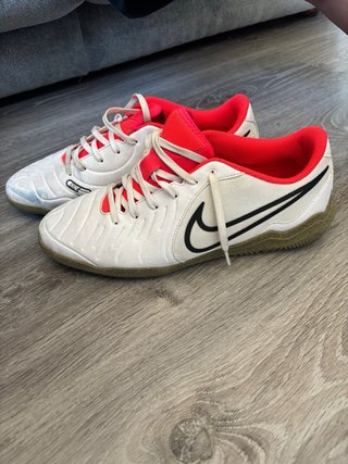 Zapatillas Nike Futbol Sala Blancas y Rojas