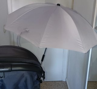 Sombrilla/Paraguas Carrito Bebé Universal Gris