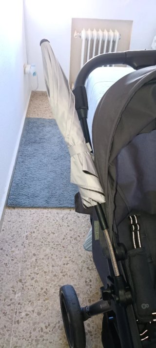 Sombrilla/Paraguas Carrito Bebé Universal Gris