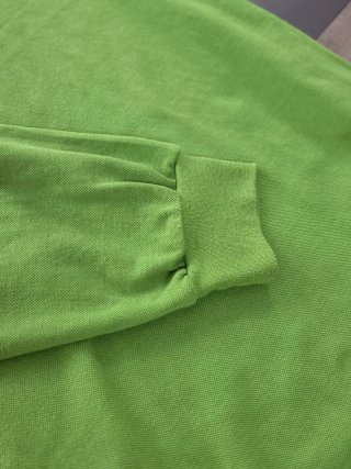 Polo Lacoste Verde Manga Larga Talla L