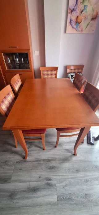 Mueble salón + mesa y 6 sillas