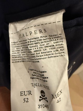 Americana Scalpers Azul Talla 52 de lana