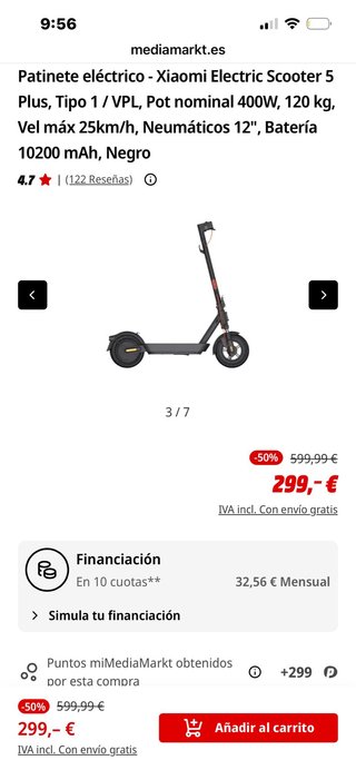 Patín Eléctrico Xiaomi Pro 2
