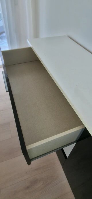 Mueble Aparador Salón Negro y Blanco