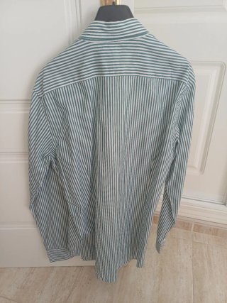 Camisa Silbon Rayas Verdes Talla M