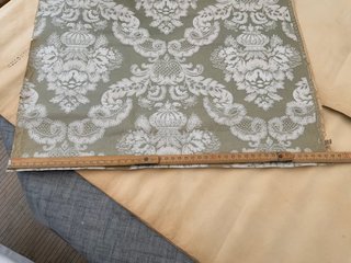 Rollo papel pared vintage relieve beige y gris