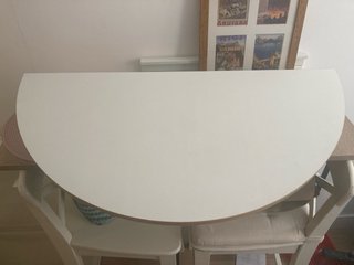 Mesa redonda cocina plegable