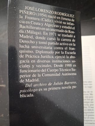 Del archivo de Julián Barrero, psicólogo