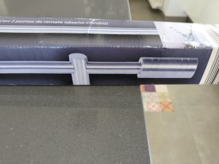 Barra Cortina Extensible 120-200cm Plata