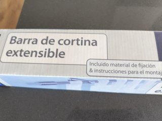 Barra Cortina Extensible 120-200cm Plata
