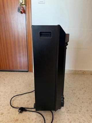 Chimenea portátil negra
