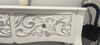 Mueble recibidor blanco madera