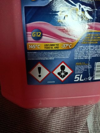 Anticongelante Serca G12 50% 5L