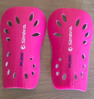 Espinilleras Hockey Simbra Flick Rosas infantil