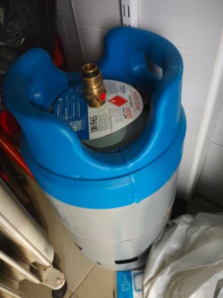 Estufa Azul TMC + 2 bombonas