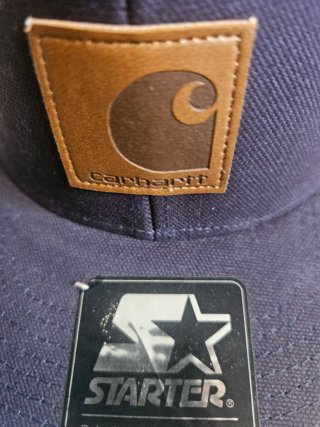 Gorra Carhartt Azul con Logo Marrón
